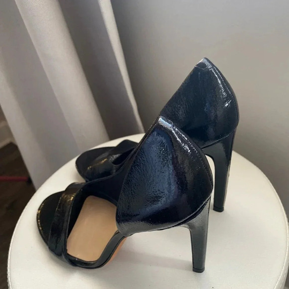 BCBGMAXAZRIA Black Open Toe High Heel Pumps Size 10 | Classic Dress Shoes - Picture 5 of 9